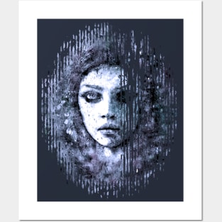 Snow woman Posters and Art